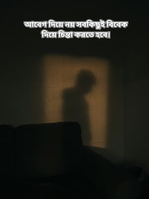 আবেগ দিয়ে নয় সবকিছুই বিবেক দিয়ে চিন্তা করতে হবে।.png