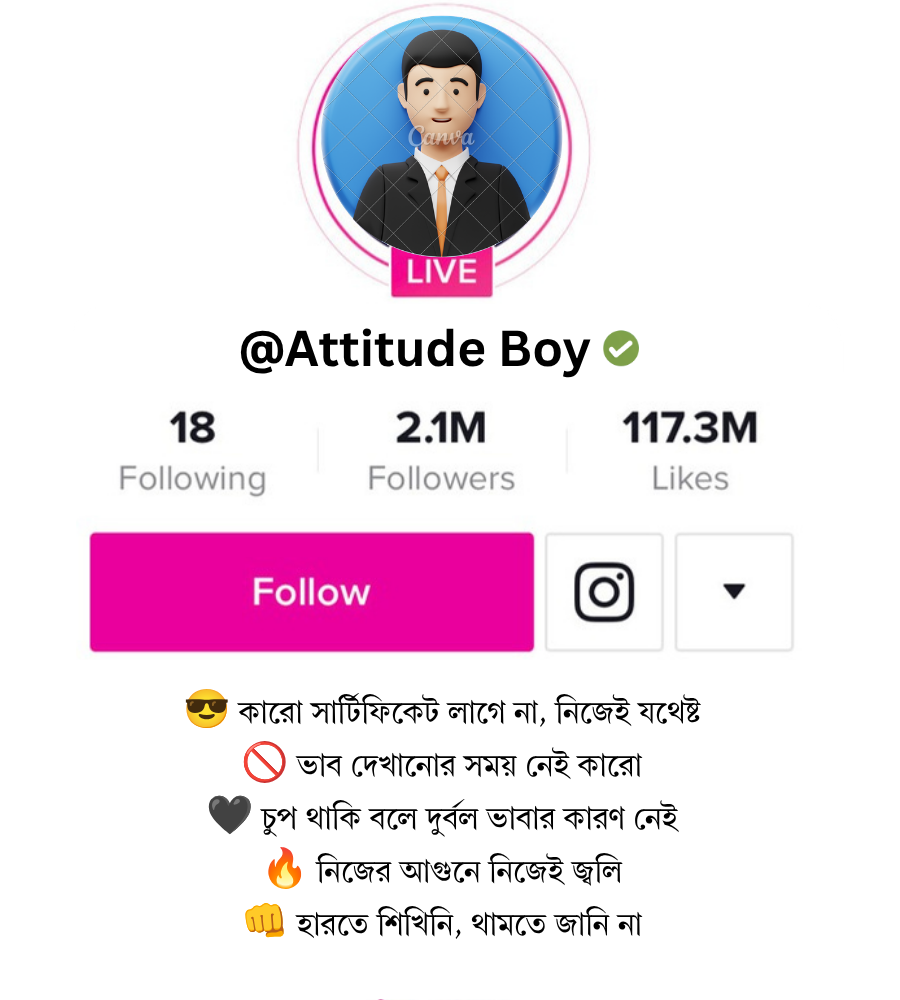 অ্যাটিটিউড বায়ো বাংলা (Attitude Bio)